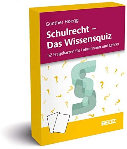 Günther Hoegg - Schulrecht - Das Wissensquiz: 52 Fragekarten für Lehrerinnen und Lehrer - Preis vom 04.10.2026 03:51:26 h