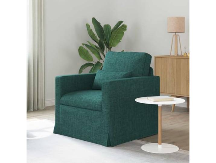 ZQQLVOO Modulares Sofa Dunkelgrün 78x78x80 cm Stoff Metallrahmen, Schaumstofffüllung, Holzarmlehnen, Kunststofffüße, Wohnzimmer, Schlafzimmer