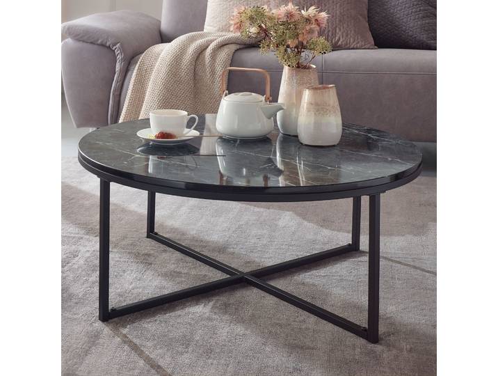 Table basse Godendorf Ø 80cm Noir
