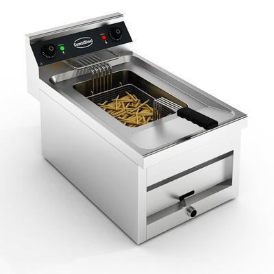 Chefgastro Elektro Tischfritteuse 1x12Liter 9KW BxTxH 400x700x328mm