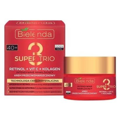 Bielenda Super Trio Retinol Vitamin C Collagen Intensively Moisturizing 40 Cream 50ml (50 ml, Nachtcreme, Tagescreme) (42567537)