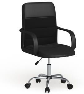 Flash Furniture Mid-Back LeatherSoft and Mesh Swivel Task Office Chair with Arms