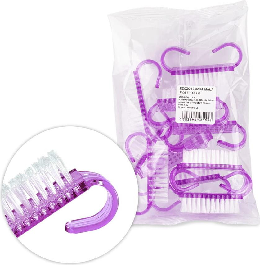 GNB-LAB Manicure- en stofborstels, 10 stuks, paars