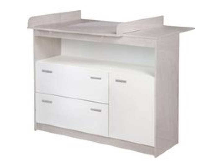 ROBA Commode à langer Julia, blanche, avec plan à langer amovible