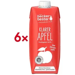 beckers bester Fruchtsaftgetränk »Klarer Apfel« 6 x 0,75 L