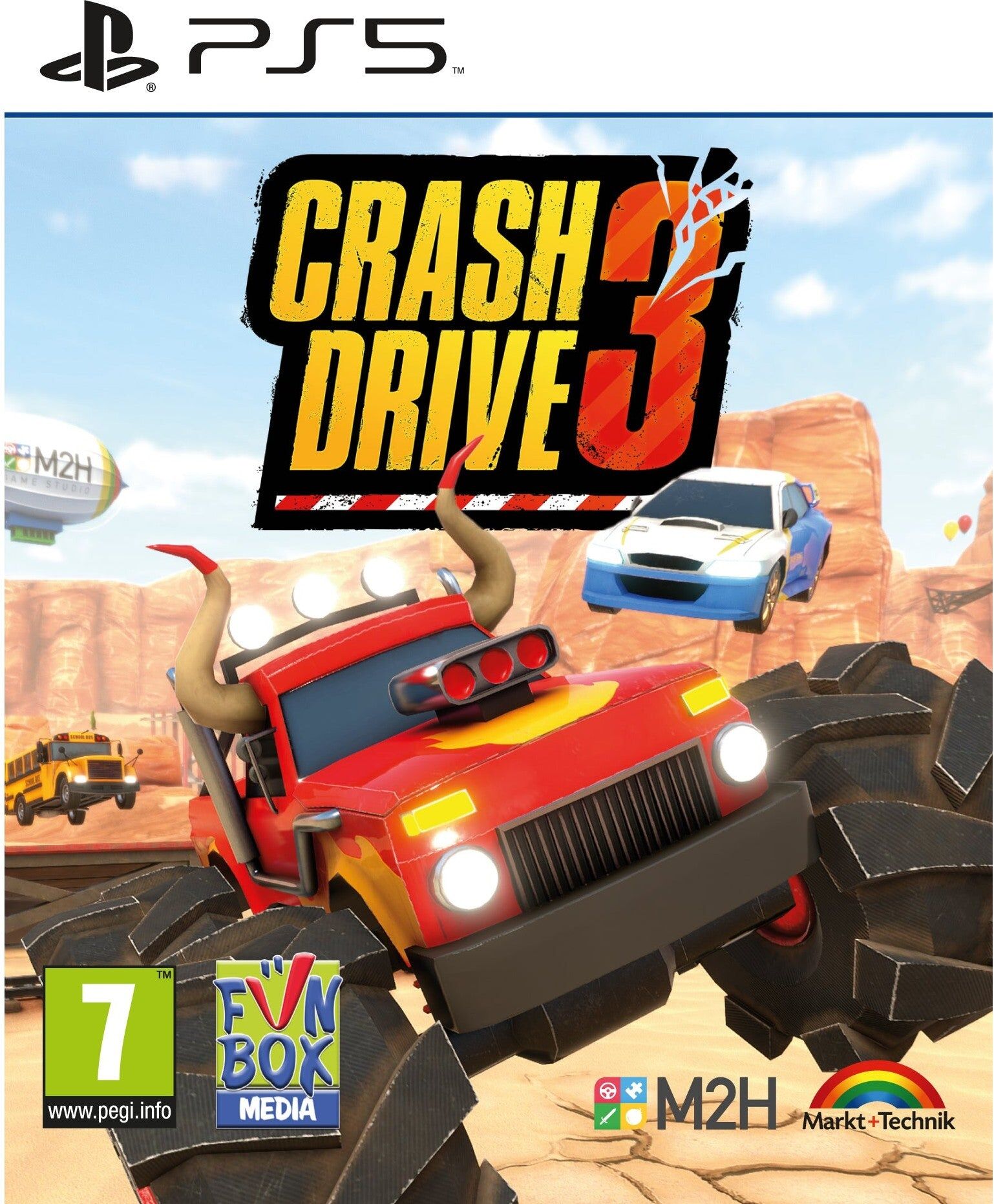 Funbox Media Crash Drive 3 for PlayStation 5 (Disc) - Open-world driving and stunt gameplay - PlayStation 5