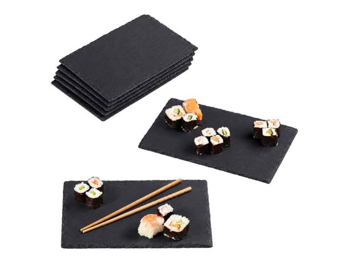 Relaxdays Lot de 6 plaques en ardoise