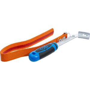 BGS-technic Ölfilterschlüssel 1054, Bandschlüssel, bis Ø 130 mm verstellbar, mit 2-Komponenten-Griff