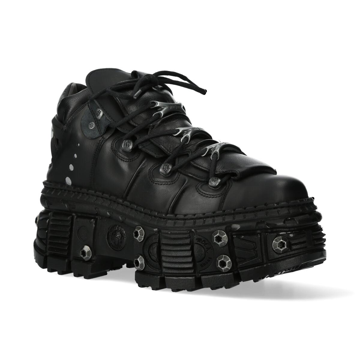 New Rock Goth Leder Stiefeletten-WALL106-S25