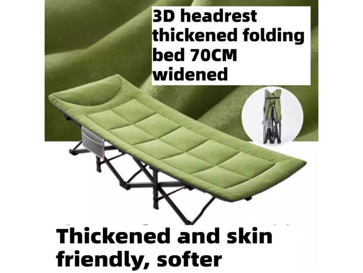 Lit pliant, chaise longue de bureau, chaise longue individuelle verte, lit pliant pour adultes, moderne, portable, pour le camping, meubles de chambre à coucher