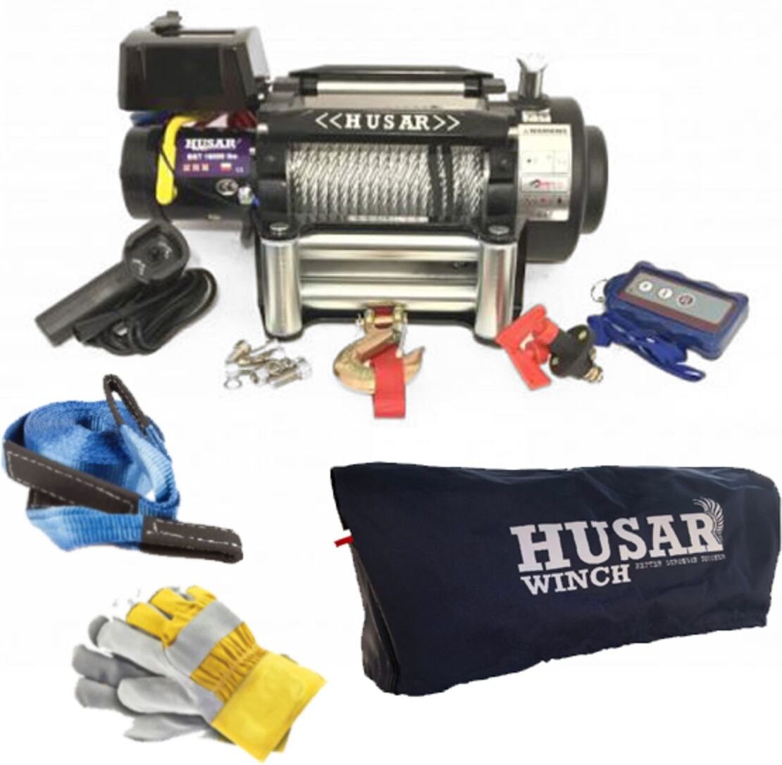 Seilwinde für Lafetten und Sonderfahrzeuge HUSAR WINCH BSTS18000LBS12VKIT1