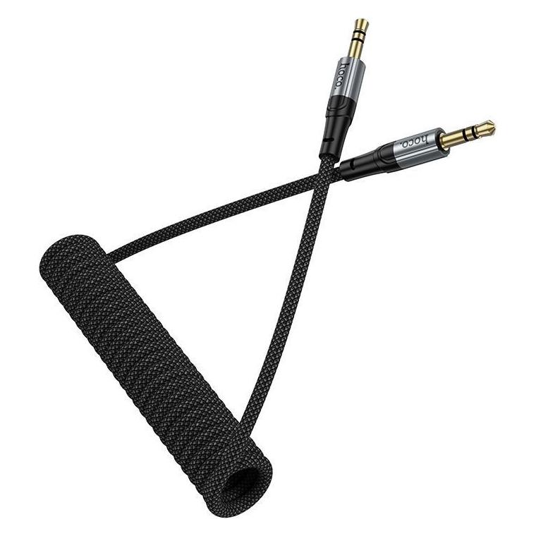 Hoco Cable Cable AUX Jack 3,5 mm to Jack 3,5 mm 1,5 m UPA33 black (1.50 m, AUX Kabel) (64643140)