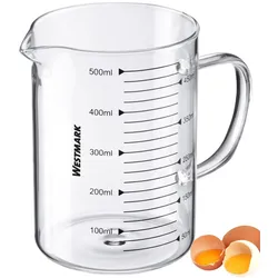Westmark Messkanne, Glas, 0,5 l, geschlossener Griff, 30692260