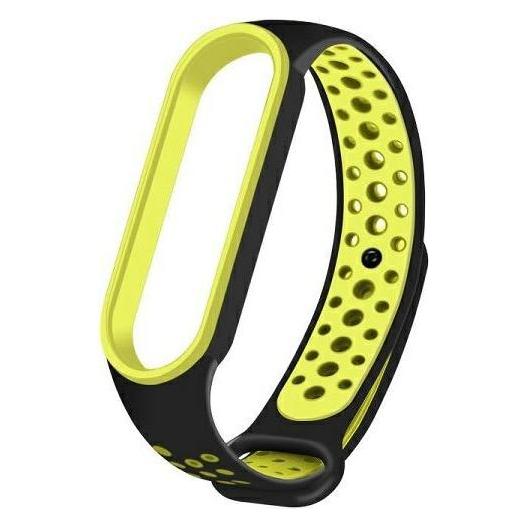 Beline pasek Mi Band 6 czarnyzielonyblackgreen Design (Kunststoff, Silikon) (5904422911355)