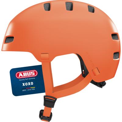 Fahrradhelm ABUS "XOXO" Gr. M, orange (orange (mono orange)), Helme, M/905 Kopfumfang: 54cm - 58cm