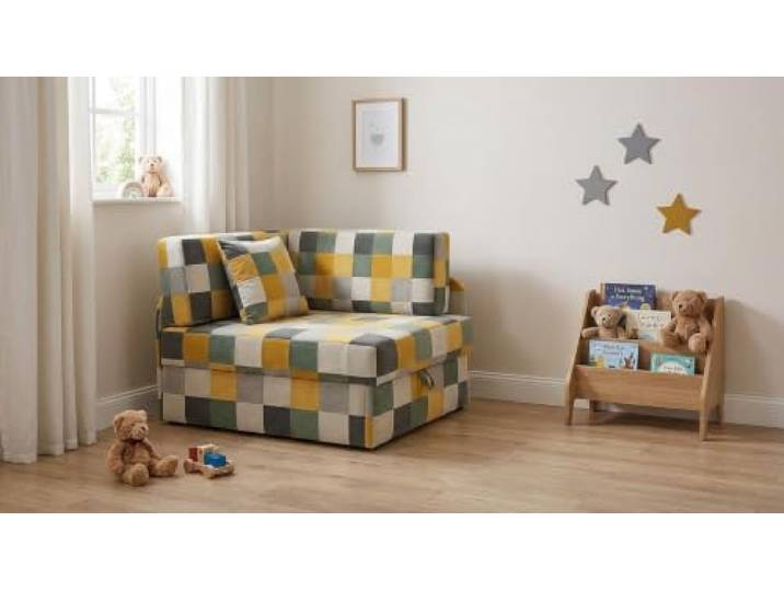 Family Meble Kinder-Schlafsofa Denis Design mit Bettkasten, ausziehbar – Variante M 128