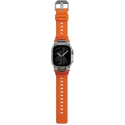 Skinarma Pasek Talon do Apple Watch Ultra 49mm pomarańczowy (Silicon, Stainless Steel), Uhrenarmband, Orange
