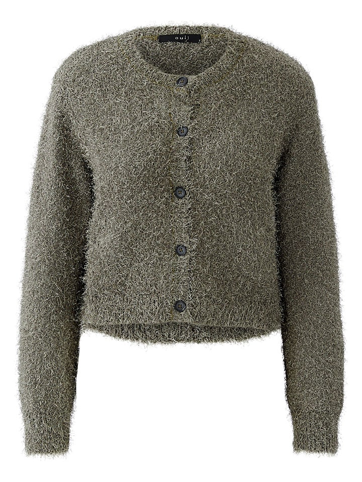 Oui Cardigan in Grün - 38