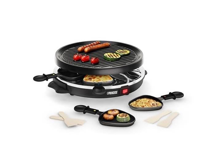 Princess 162725 grillset met antiaanbaklaag voor 6 personen – 800 watt