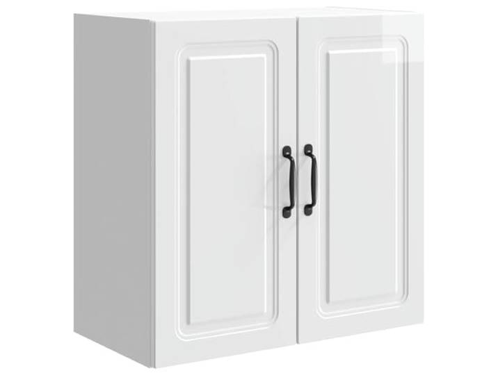 Heofavd Wandschrank 2 Türen Hochglanz Weiß 59 x 31 x 60 cm