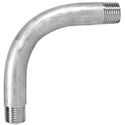 Edelstahl Gewindefitting, langer Bogen 90°, AG-AG (Ausführung: 1''AG)