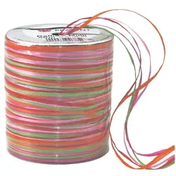 PRÄSENT Bastband »Raffia-Multicolour« mehrfarbig, 0.3 cm