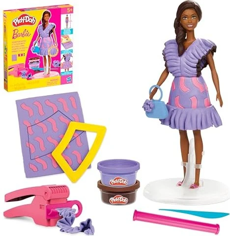 Play-Doh Barbie Designer Fashion Ruffles Puppe mit Zubehör