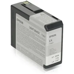 Epson, Druckerpatrone, C13T580700T5807 Tintenpatrone schwarz hell 80 ml Schwarz (BK)