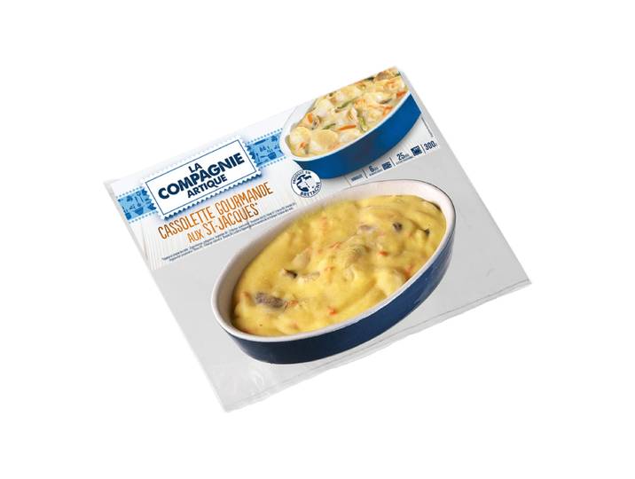 La Compagnie Artique Flan riche et crémeux aux noix de Saint-Jacques - 300 g