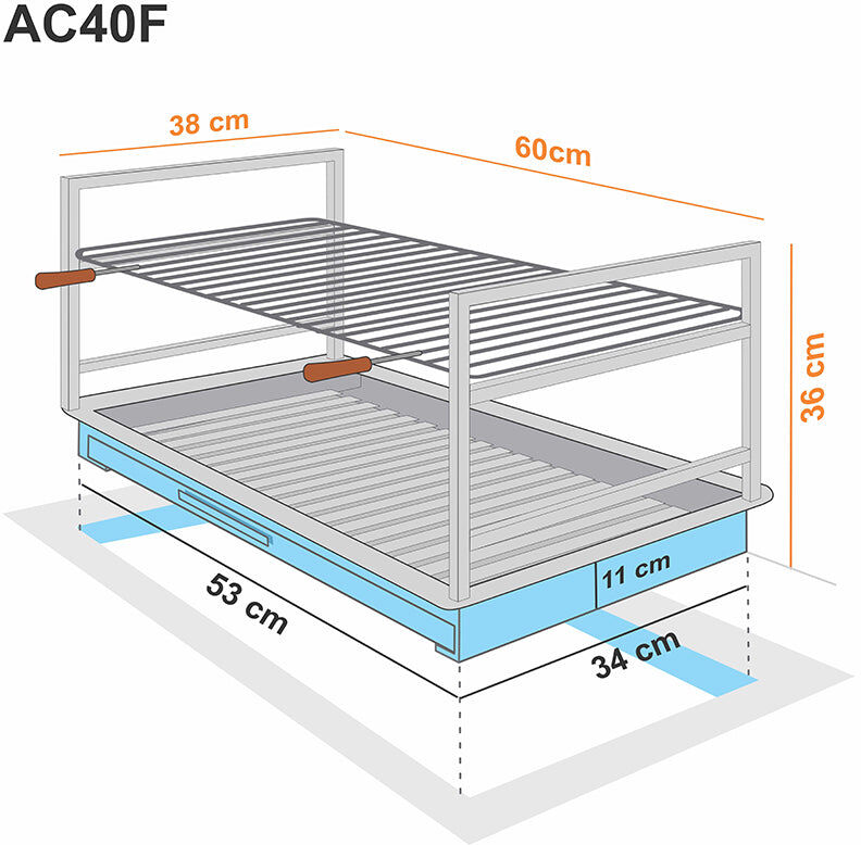 My-Barbecue Grelhador embutido em inox 60x38 AC40F