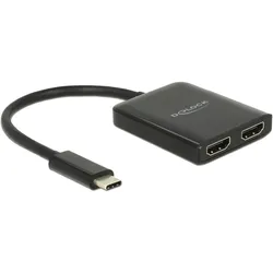 Delock USB Typ-C zu (HDMI), Video Adapter, Schwarz