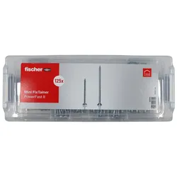 fischer Holzschrauben-Sortiment Mini FixTainer PowerFast II - BC 125-teilig