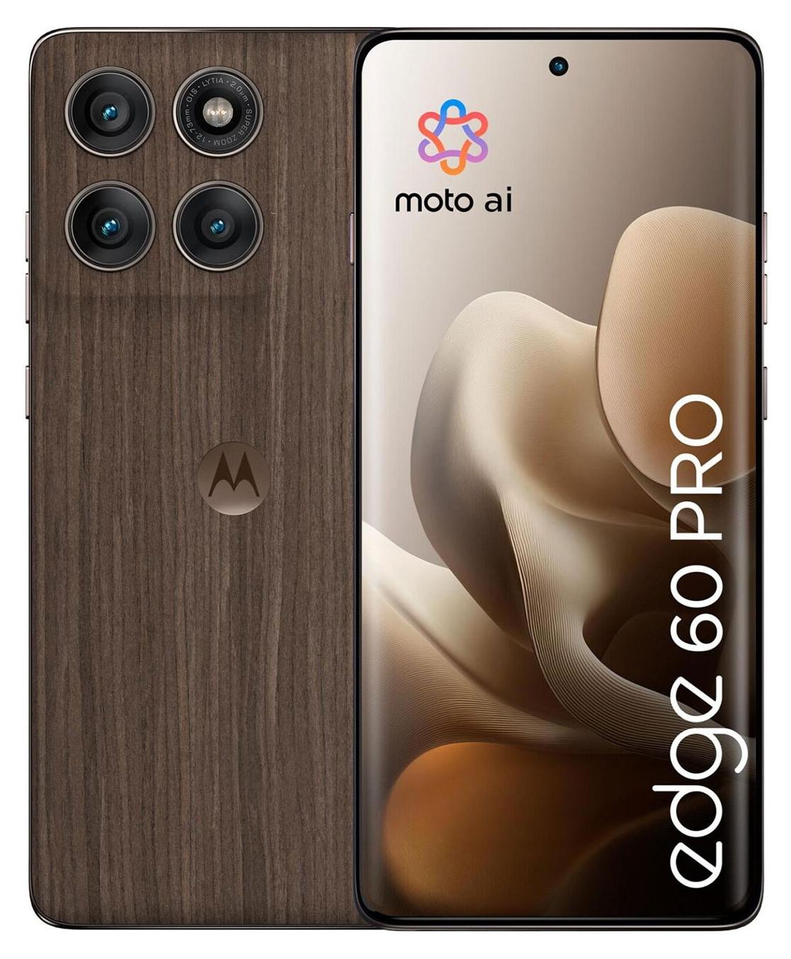 Motorola edge 60 pro, 16,9 cm (6.67"), 12 GB, 512 GB, 50 MP, Android 15, Holz