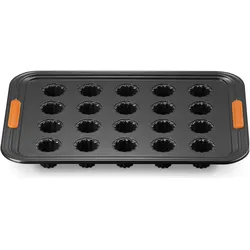 Le Creuset 20er Mini Canneléform, Backform, Schwarz
