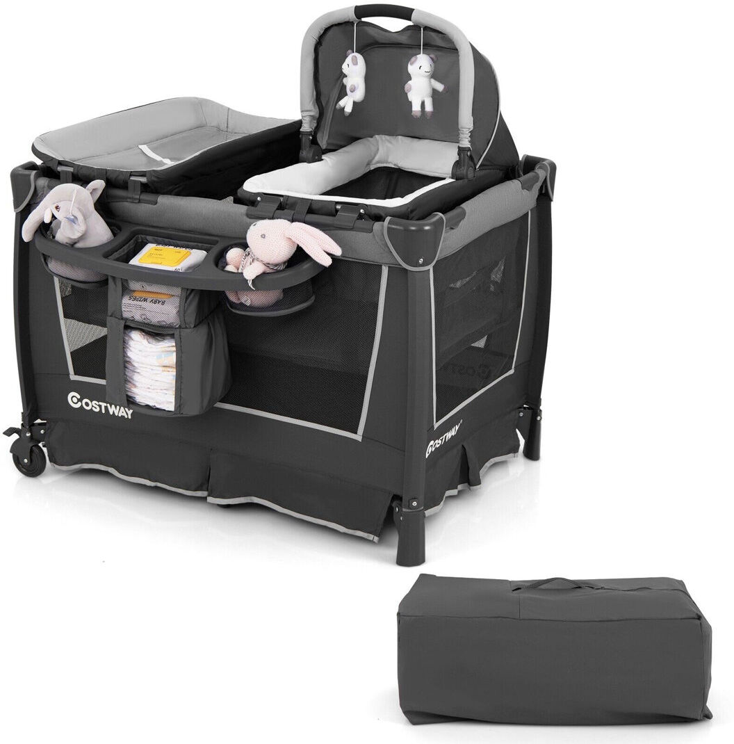 17 Stories Rixa Cot Bed Black/Grey Standard