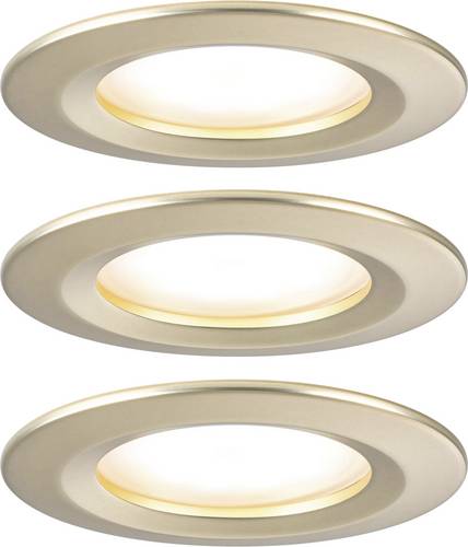 Paulmann 92405 Nova Coin LED-Einbauleuchte 3er Set LED 6W Gold (matt)