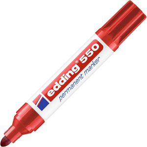 Edding Permanentmarker 550, Strichbreite 3 - 4 mm, rot