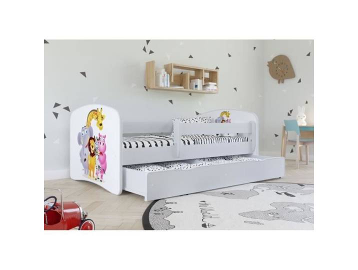 Lit enfant - Kocot Kids - Lit zoo Babydreams blanc - Bois - Panneaux de particules - 160 x 80 cm