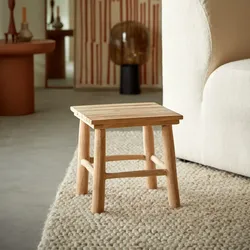 Couchtisch aus Teakholz 30 Kilim