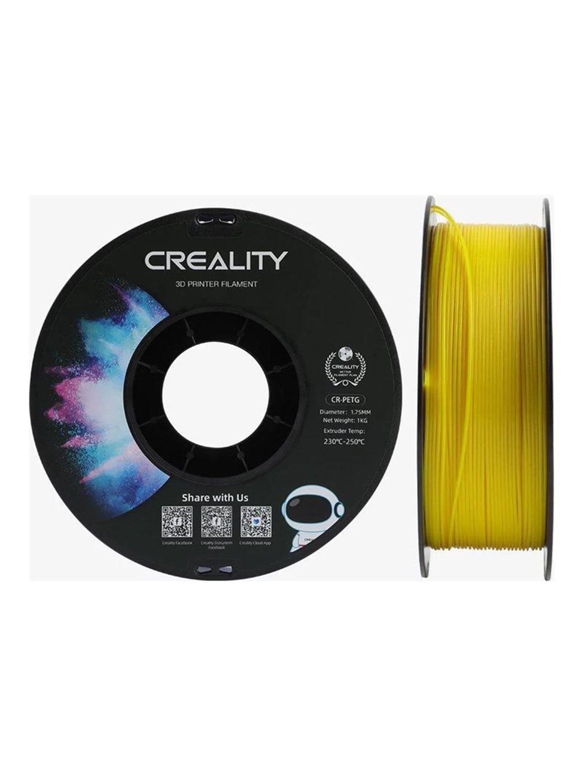 CREALITY 3D - 1-roll - yellow - CR-PETG filament, 1kg