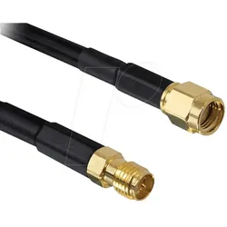 DELOCK 89423 - WLAN Kabel, SMA Reverse Stecker, SMA Reverse Kupplung