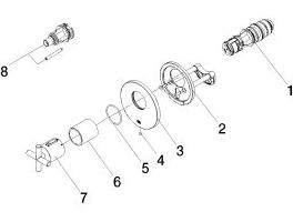 DORNBRACHT 36503892-42 xTOOL UP-Therm. o.Mengenregulier.