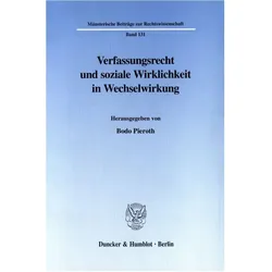 Verfassungsrecht und soziale Wirklichkeit in Wechselwirkung., Fachbücher