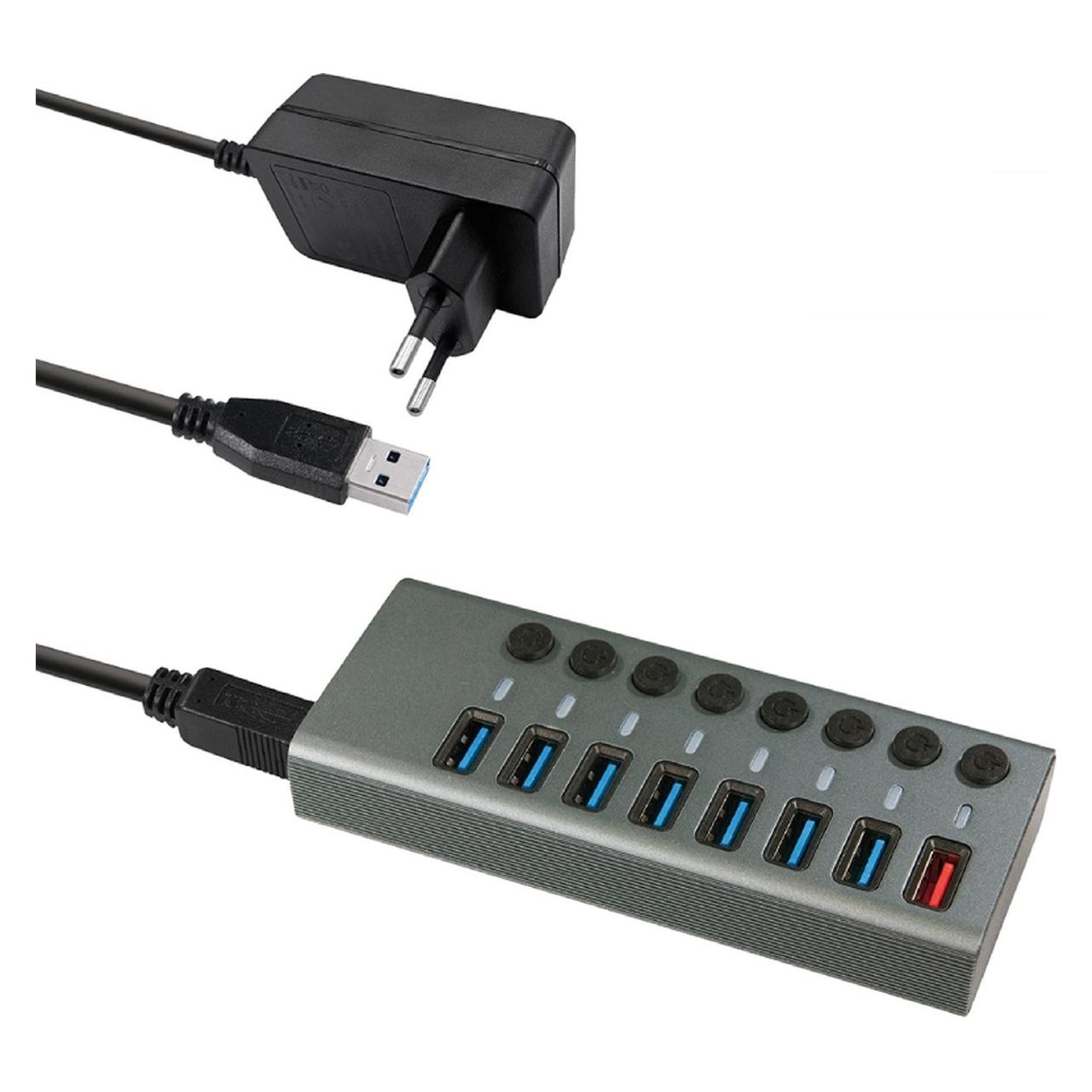 Maxtrack 8 Port USB 3.0 Hub (USB-A, 8 Ports) (CH11L)