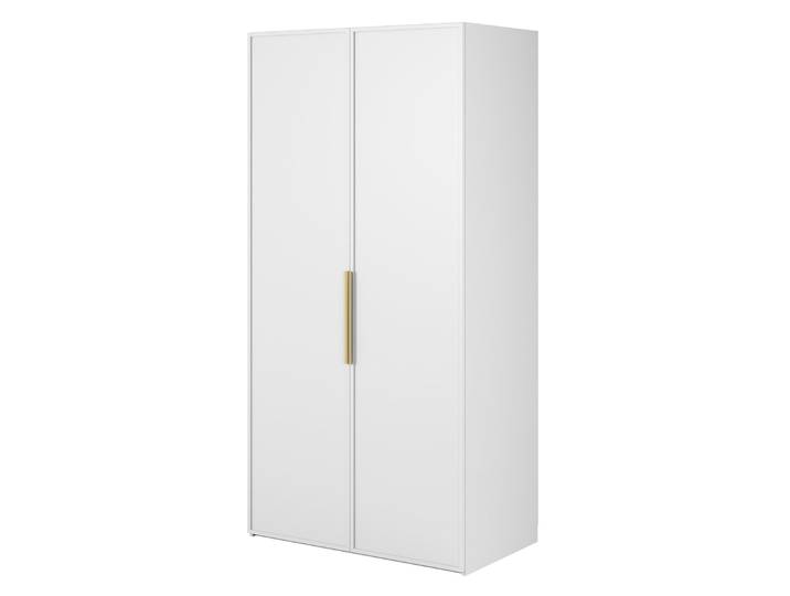 Zweiflügeliger Kleiderschrank Frame mit Kleiderstange und Regalen