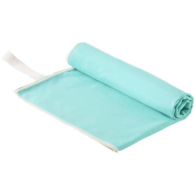 Handtücher OTTO HOME "Leoa, diverse Größen, Sporthandtuch, Reisehandtuch, Strandtuch", türkis, B:30cm L:50cm, Microfaser, Obermaterial: 88% Polyester, 12% Polyamid, Handtücher, sehr leicht, kompakt, schnelltrocknend, Mikrofaser mit Kontrastnaht