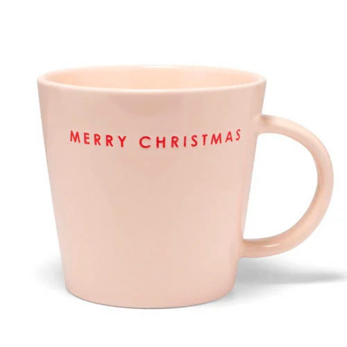 Vondels theemok Merry Christmas ecru 350ml