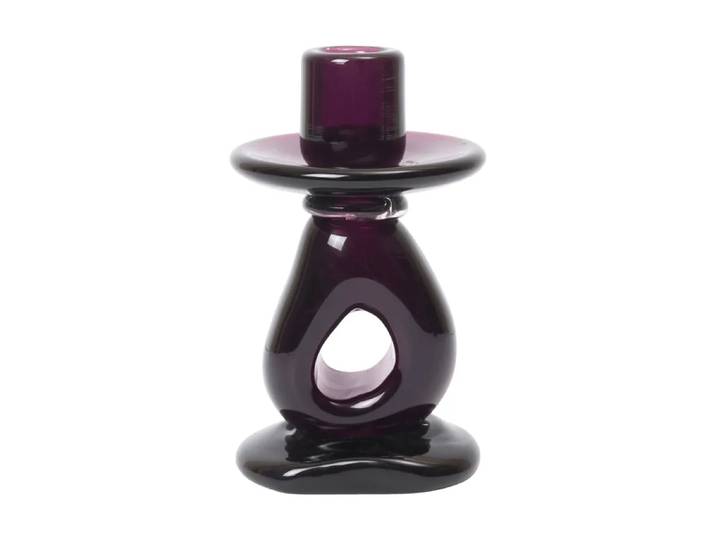 Ferm Living Bougeoir Damo 16 cm Dark grape