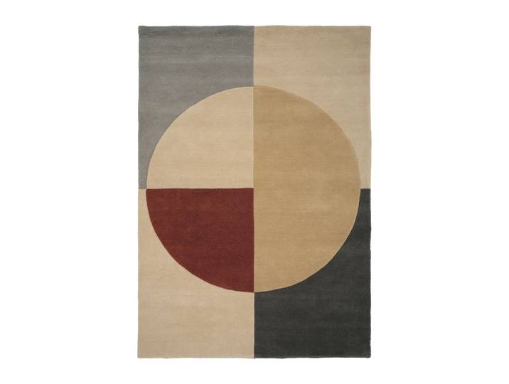 Linie Design Radiality Wollteppich Ruby, 170 x 240cm