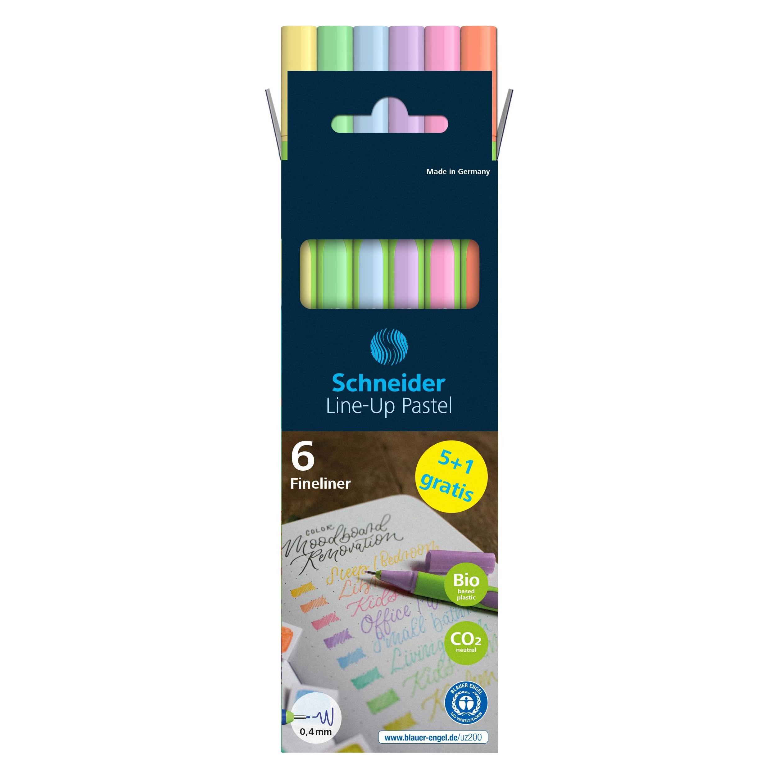 Schneider Fineliner Line up 6er pastell (6x) (191085)